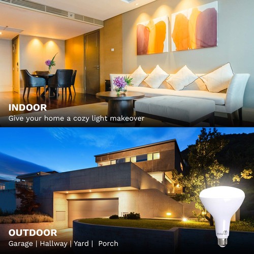 Bioluz LED 20 Pack Brightest BR40 LED Bulbs Instant ON Warm LED Energy Saving... - Picture 2 of 6
