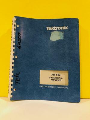 Tektronix 070-1582-01 AM 502 Differential Amplifier Instruction Manual