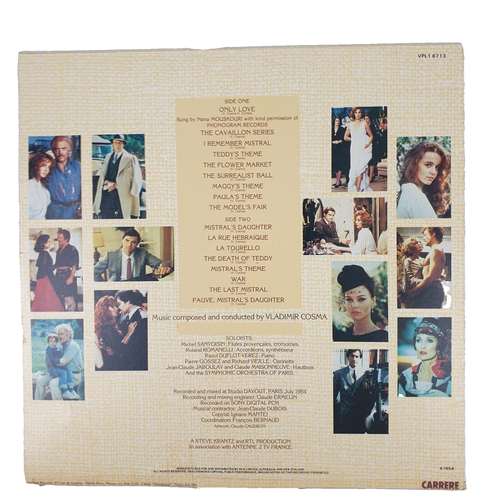 Vladimir Cosma - Judith Krantz's Mistral's Daughter 33 RPM Vinyl LP Record, 1984 - Picture 2 of 7