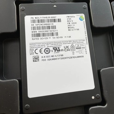 Samsung PM1643a 1.92TB HPE SSD SAS 12Gb/s MZ-ILT1T9B MZILT1T9HBJR-00AH4