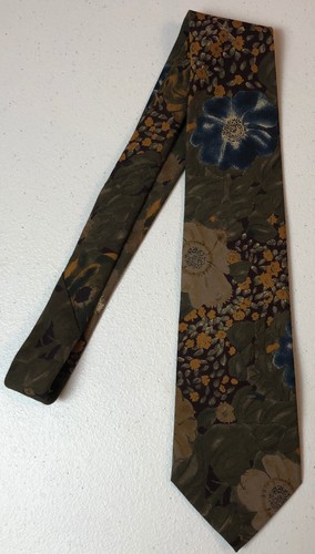 vtg GANT mens Necktie Bohemian Floral Retro 70s Made in USA - Picture 6 of 6