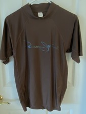 UNISEXE JEUNE RASH GUARD -- CHEMISE MARRON PAR PANAMA JACK -- TAILLE : LARGE -- EUC