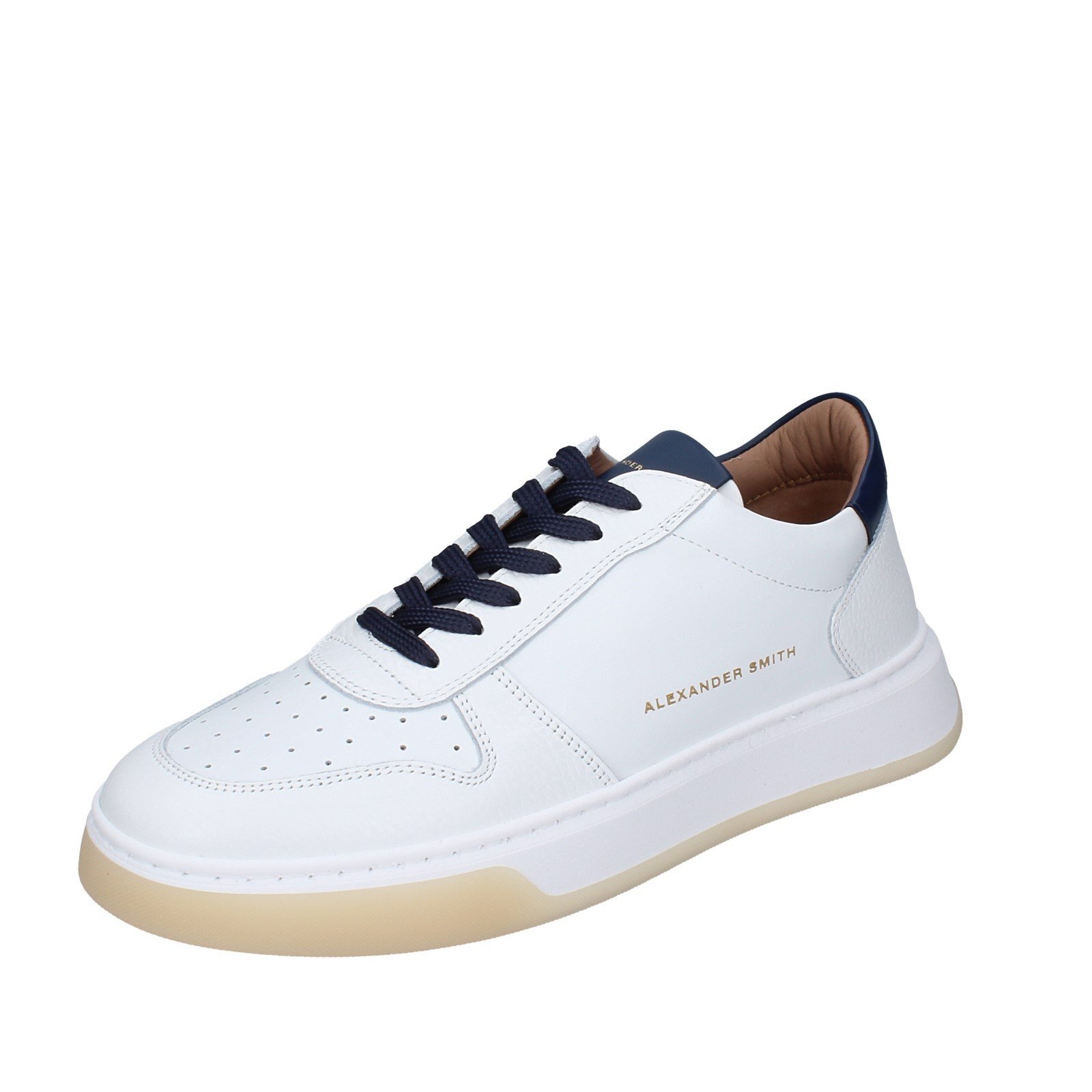 кроссовки scarpe uomo ALEXANDER SMITH bianco pelle EX535