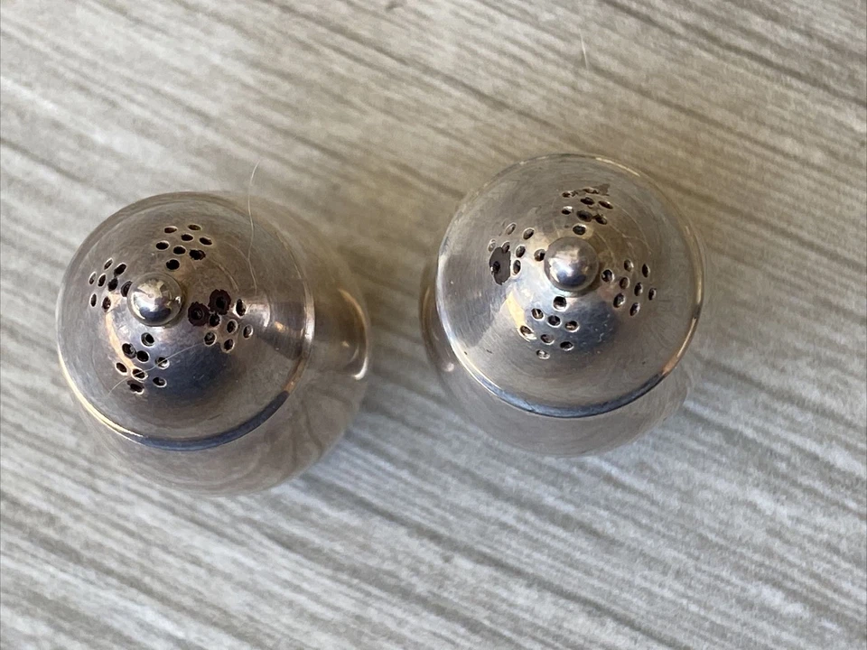 Salero y pimentero Georg Jensen Dinamarca plata esterlina cactus 629B Foto 2 de 4