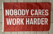 Motivational Flag Free Ship Nobody Cares Work Harder Gym USA 3x5' Sign Banner