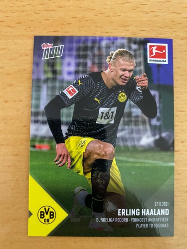 2021 TOPPS NOW Bundesliga Erling Haaland #83 BVB Borussia Dortmund