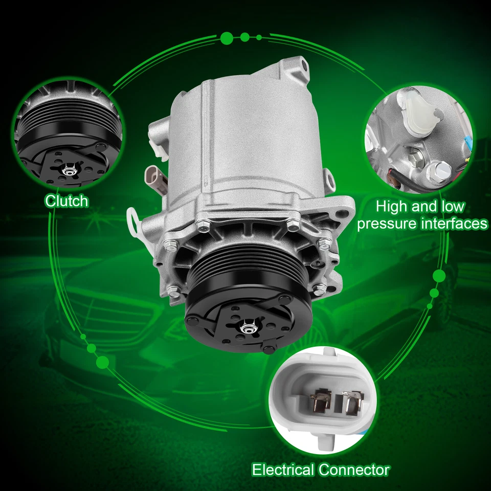 Compresor de aire acondicionado para 00-05 Cadillac DeVille Seville 01-03 para Oldsmobile Aurora Foto 3 de 4