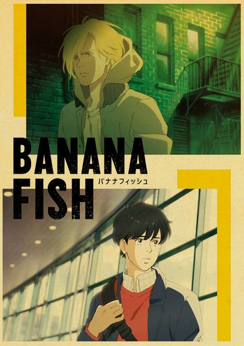 Banana Fish Minimalist Poster  Poster japonês, Anime, Cartaz