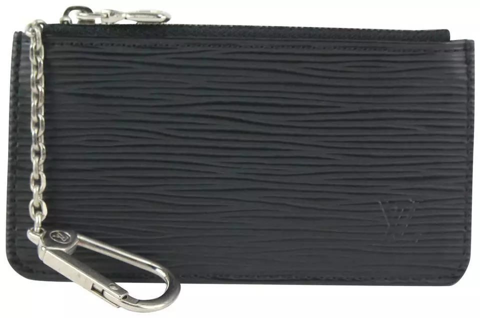 Louis Vuitton Pochette in Epi Noir with Silver Hardware - SOLD