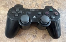 GENUINE SONY PLAYSTATION 3 PS3 BLACK OEM DUALSHOCK 3 CONTROLLER -