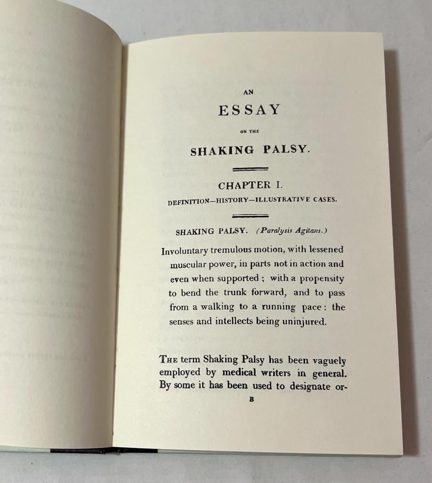 An Essay on the SHAKING PALSY by James Parkinson, 1817 Merck Facsimile HC 1971