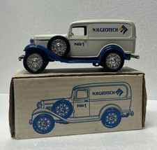 Vtg 1991 ERTL 1932 Panel Delivery Truck Ford Locking Bank with Key N H Geotech