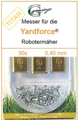 30 Titan Ersatz-Messer Qualitäts-Klingen 0,45mm Yardforce SA 900