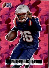 2023 Pro Set Metal #RB-64 Malik Cunningham Retro Pink Crystal #/5