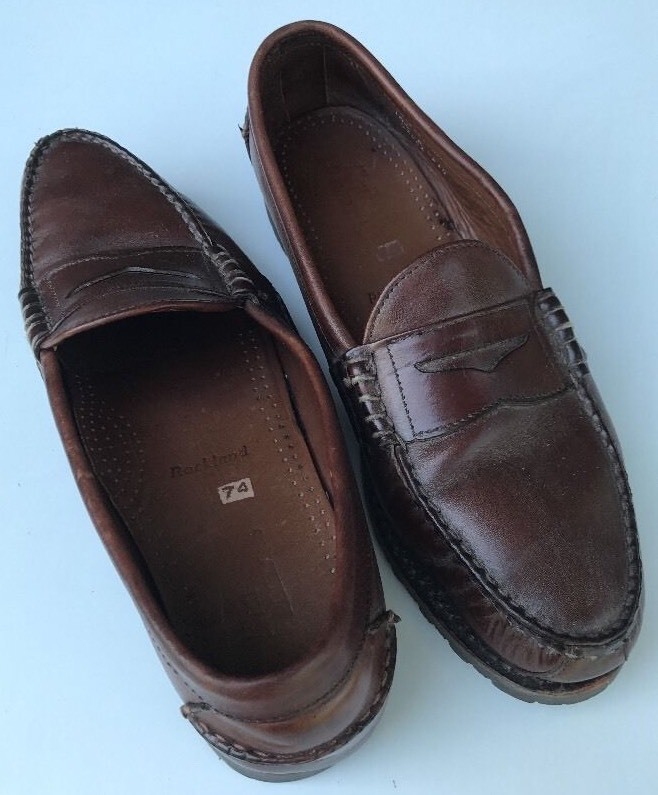 Allen Edmonds Rockland Penny Loafers Brown Leather Men display picture 2