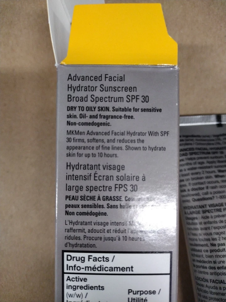 Mary Kay MK Men Advanced Facial Hydrator Sunscreen Broad Spectrum SPF30 Exp 9/24 - Image 3 of 4