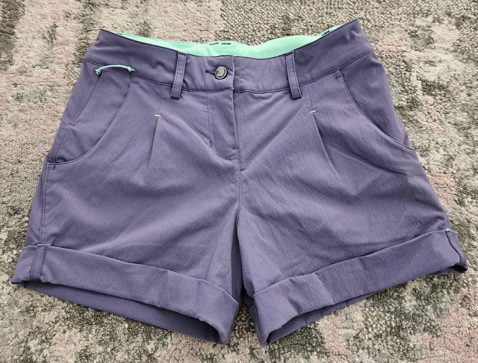 Salomon Actilite Pantaloncini Donna Lavanda Atletici Passeggiata Escursionismo UK 8