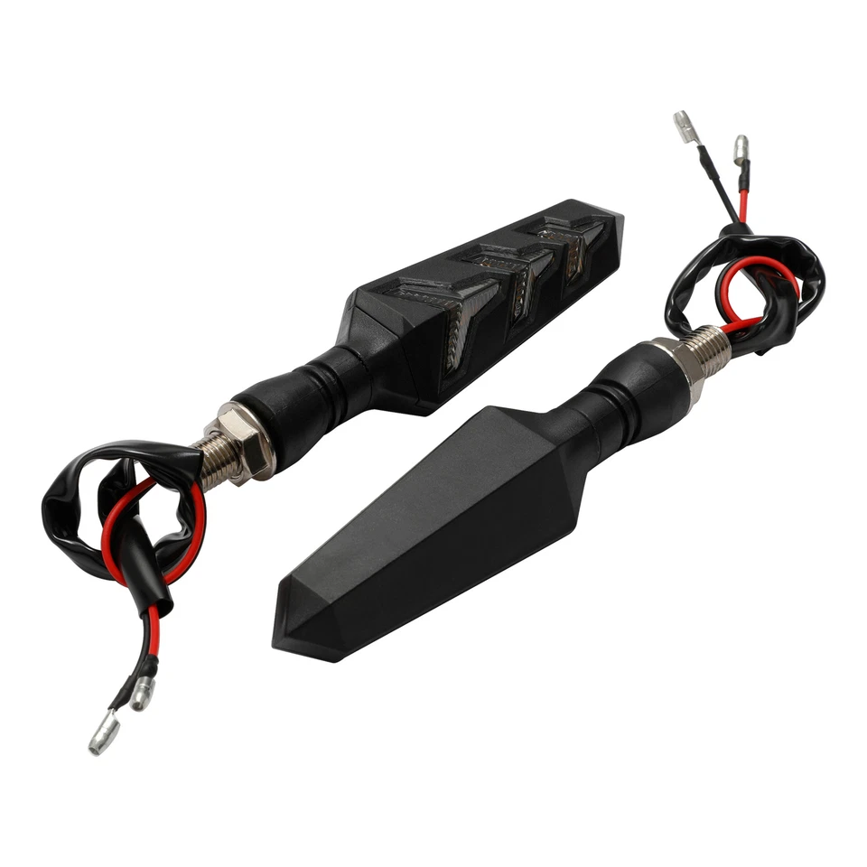Indicador LED de señales de giro para motocicleta ajuste universal para Harley Yamaha Kawasaki Foto 2 de 4