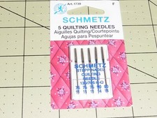 Schmetz QUILTING Needles 130/705 H-Q: 75/11 and 90/14 - ART 1739 F - 5 PACK