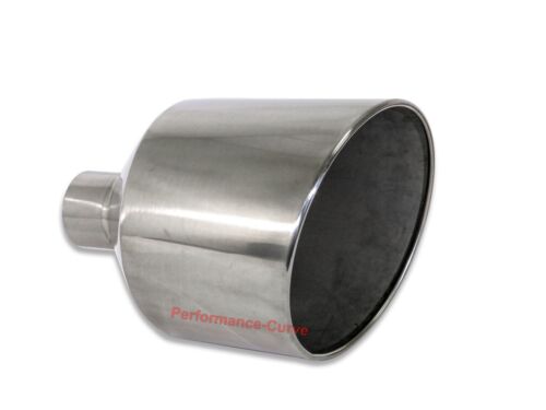 Diesel Stainless Steel Weld On Exhaust Tip 4" Inlet - 12" Outlet - 18" Long - Picture 2 of 2