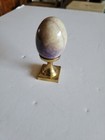 Collectible Amethyst Egg With Brass Stand !