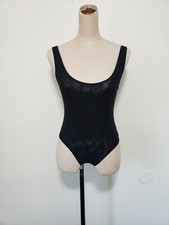 Free People "So Fresh" Black Bodysuit Size Small