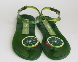 lime green jelly sandals