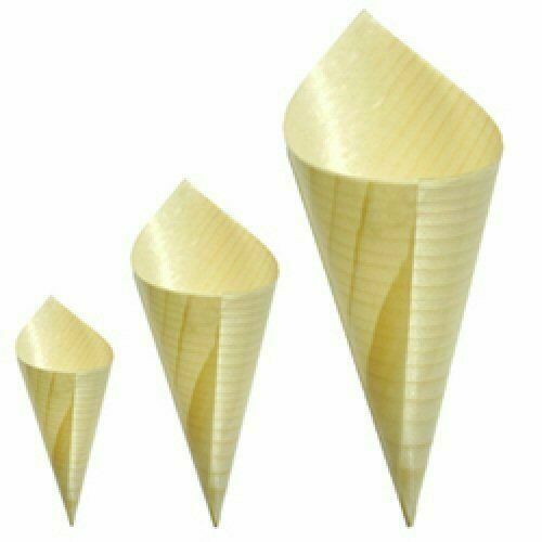 100x Remmerco Essen Kegel Party Rustikal Kiefer Catering Hochzeit Canapés E2PC# - Bild 2 von 5