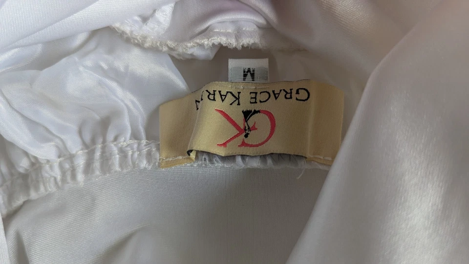 Nuevo sin etiquetas Blanco GRACE KARIN Crinolina Tutú Slip Talla S 24" Largo Foto 3 de 3