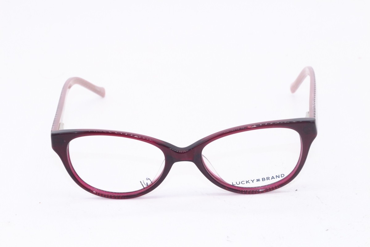 NEW LUCKY BRAND BURGUNDY D701 V STRIPED OUTER TEMPLE AUTHENTIC
