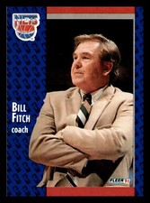 Bill Fitch 1991-92 Fleer #132 New Jersey Nets NM-MINT