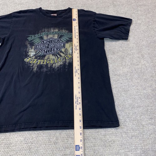 Harley Davidson Jamaica Pirates Short Sleeve Graphic Shirt Black Men Size XL - Picture 3 of 10