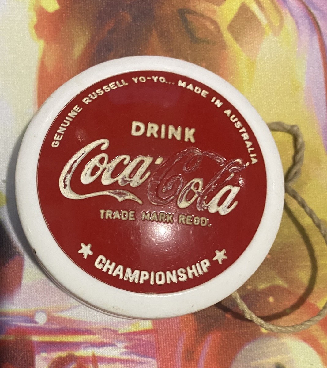 RARE VINTAGE RUSSELL RED COCA-COLA & FANTA YO-YOS MADE IN
