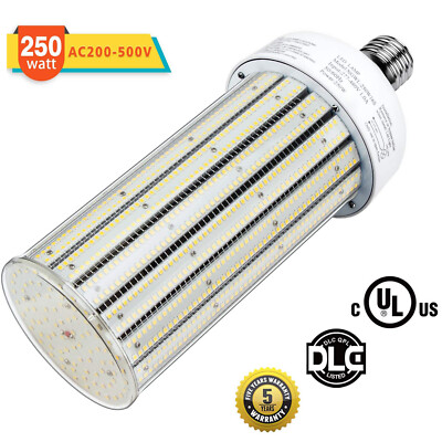 480V LED Corn Bulb 250W Garage Cob Light 28000LM E39 Mogul Base 6000K