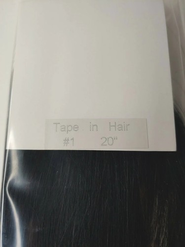 Juan 100 % Echthaar schwarz glatt #1 20 Zoll 50 g Klebeband - Bild 3 von 4