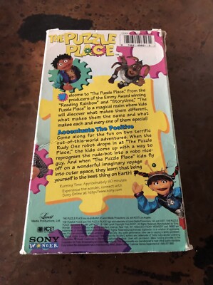 The Puzzle Place Accentuate the Positive VHS Tape 1996 *Read