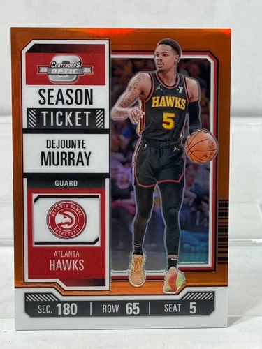 2023-24 Panini Contenders Optic Season Ticket DEJOUNTE MURRAY Orange Prizm 01/49