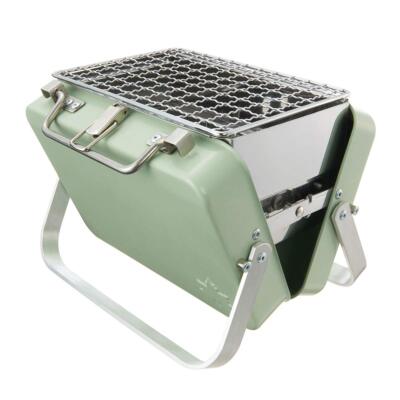 LOGOS ATTACHE CASE TYPE GRILL M 新品未開封 LOGOS Attache Case Type Grill Mini Yakitori BBQ Compact Storage