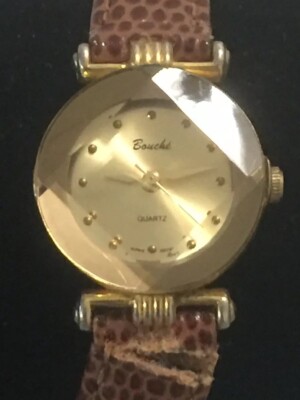Classic Bouche Analog Wristwatch with Quartz Movement Gold  display picture 1