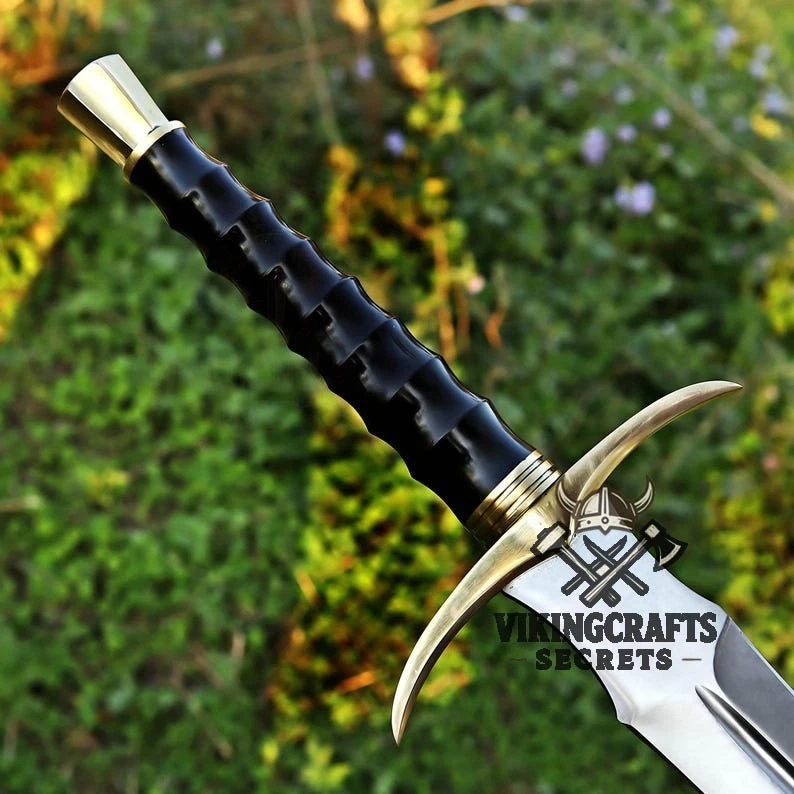 Espada de aço viking feita à mão, para presente de casamento espada medieval, presente de aniversário - Imagem 2 de 4