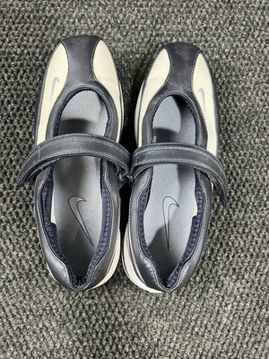 Womens NIKE 6W Mary Jane Golf Cleats Navy Blue & White | eBay
