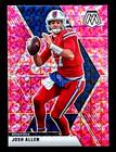 Josh Allen 2020 Panini Mosaic Camo Pink Prizm Parallel Buffalo Bills #26