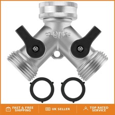 Electroplated Copper 2-Way Hose Splitter - Ideal for Gardens, Kitchens & More