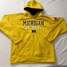 Stadium Athletics Michigan State Go Blue Yellow Hoodie Men’s Large Basketball