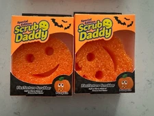 2 Scrub Daddy Dual-Side Scratch Free Sponge Halloween Limited Edition Pumpkin