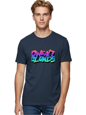 Cweat-Blunds Mens Graphic Tee, 100% Cotton, Casual Summer Wear