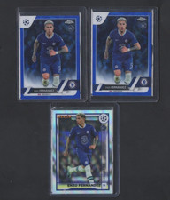 2023 Topps Chrome UEFA Sapphire /Merlin Enzo Fernandez RC Refractor *3#YX