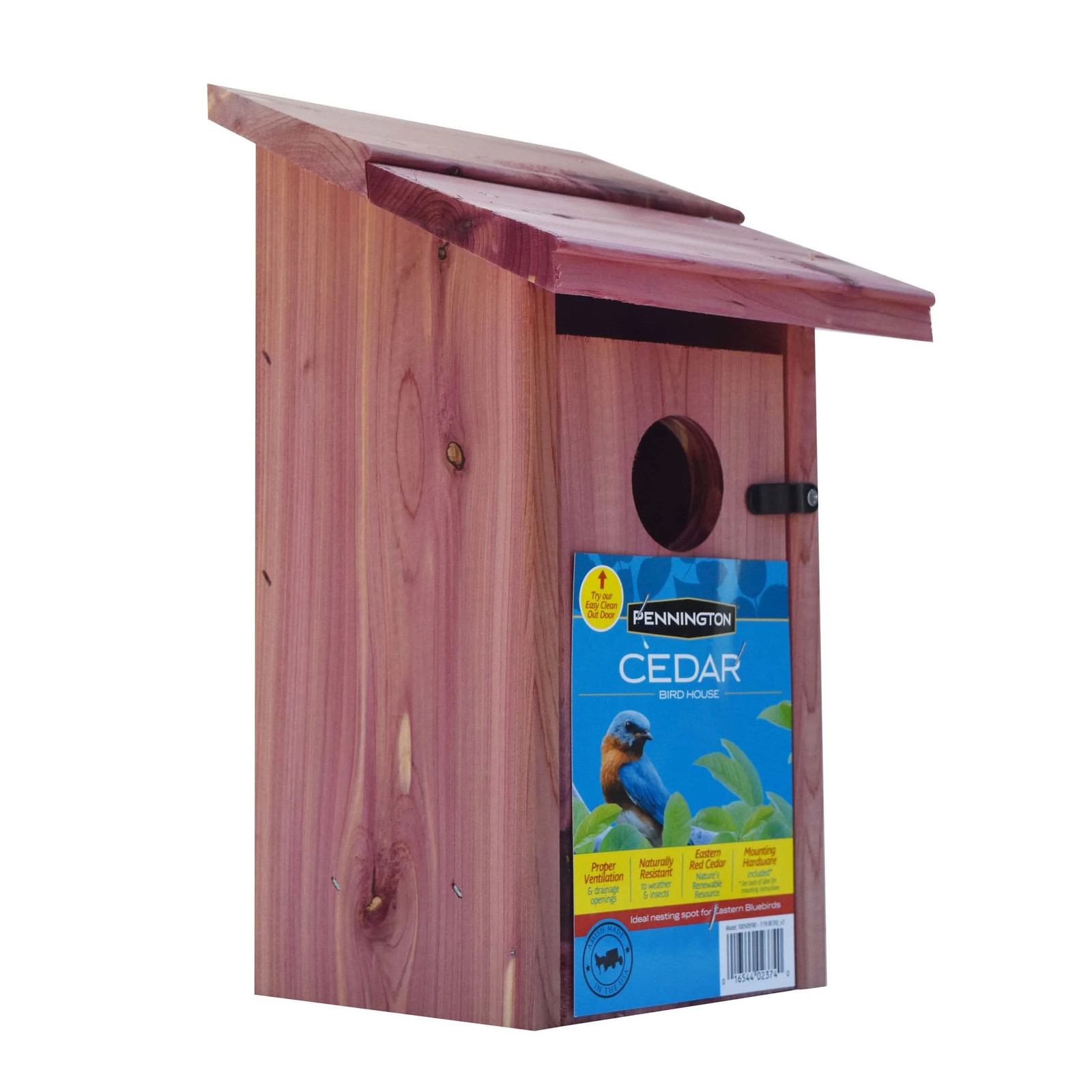 Red Cedar Bluebird Wild Bird House, 1 Pack