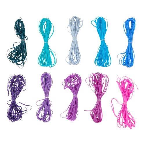 90 pcs Gimp Plastic Lace Lanyard Cord for Friendship Bracelets, 30 Colors - Picture 8 of 9
