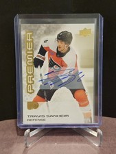 24-25 Upper Deck Premier Autographs Gold #58 Travis Sanheim 4/25